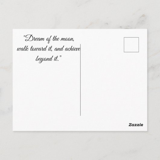 Moon deer  ポストカード (裏面)