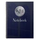 Moon design Notebook ノートブック (正面)