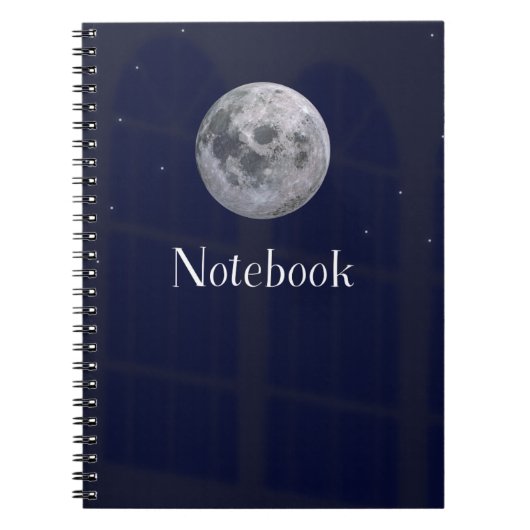 Moon design Notebook ノートブック (正面)