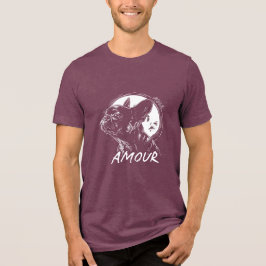 Moon Dog Amour Shirt - Romantic French Gothic Pet  トライブレンドＴシャツ