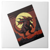 Moon dragon. タイル (正面)