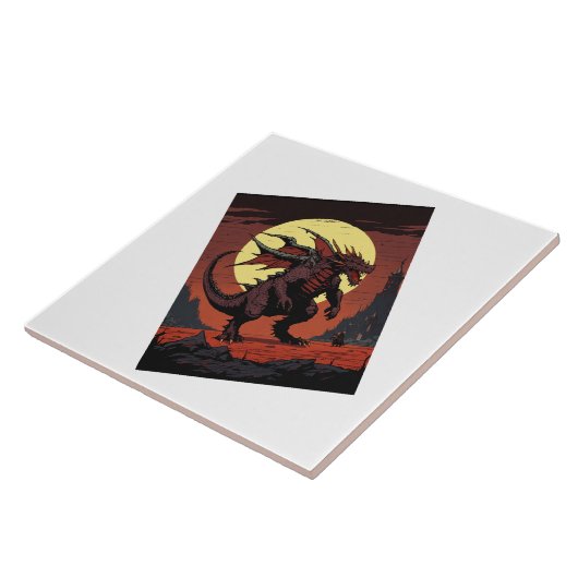 Moon dragon. タイル (側面)