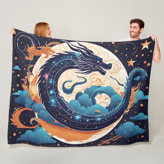 moon dragon blanket フリースブランケット (インサイチュ)
