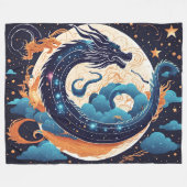 moon dragon blanket フリースブランケット (正面(横))