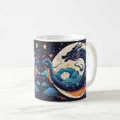 moon dragon coffee mug コーヒーマグカップ (正面右)