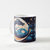 moon dragon coffee mug コーヒーマグカップ (正面左)