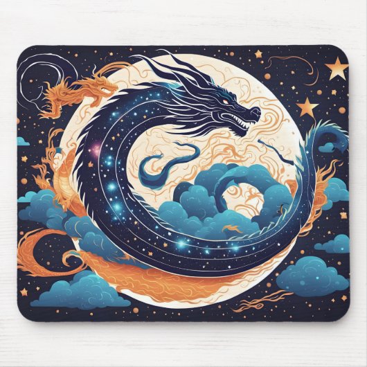 moon dragon mouse pad マウスパッド (正面)