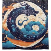 moon dragon shower curtain シャワーカーテン (正面)