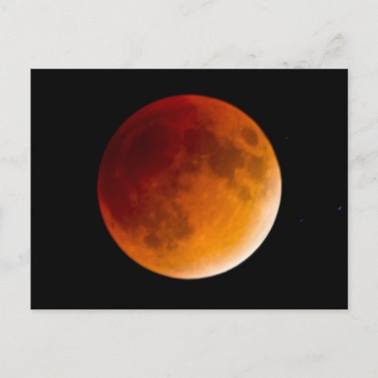 Moon Eclipse Blood Moon | Mendota Heights ポストカード (正面)