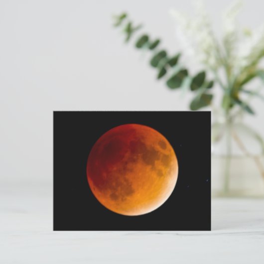 Moon Eclipse Blood Moon | Mendota Heights ポストカード (スタンド正面)