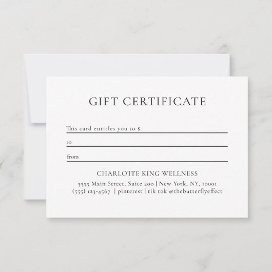 MOON EYE HAND STARS BUSINESS GIFT CERTIFICATE  (裏面)