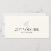 Moon Eye Hand Stars Salon Beige Gift Certificate (正面)