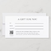 Moon Eye Hand Stars Salon Beige Gift Certificate (裏面)