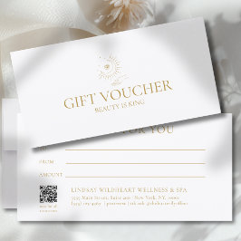 Moon Eye Hand Stars Salon White Gift Certificate