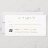 Moon Eye Hand Stars Salon White Gift Certificate (裏面)