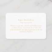 Moon Eye Yoga Reiki Wellness 名刺 (裏面)