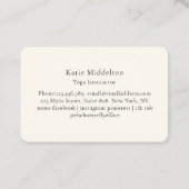 Moon Eye Yoga Reiki Wellness  名刺 (裏面)