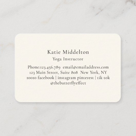 Moon Eye Yoga Reiki Wellness  名刺 (裏面)