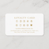Moon Eye Yoga Reiki Wellness Salon 10 Loyalty Card エンクロージャーカード (裏面)