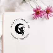 Moon Fairy From The Library Of Custom Book ラバースタンプ