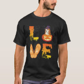 Moon Flip Flop Spider Pumpkin Cocker Spaniel LOVE  Tシャツ (正面)