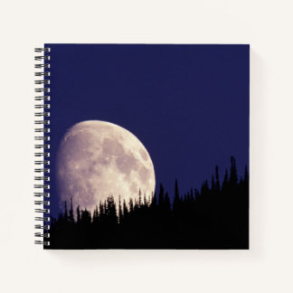 Moon & Forest | グレイシャー国立公園 モンタナ州 ノートブック