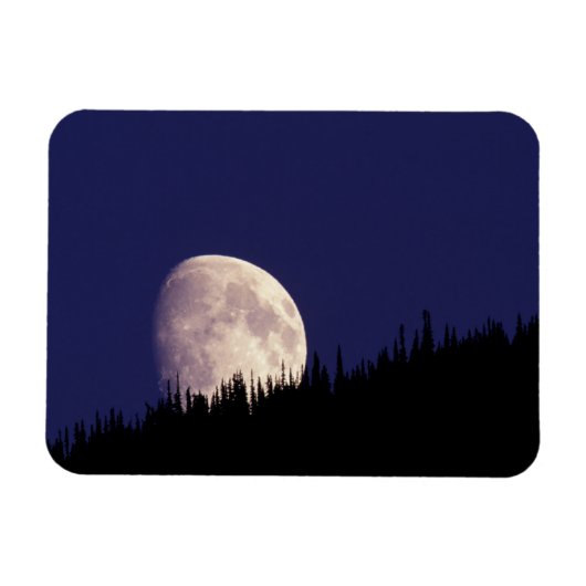 Moon & Forest | グレイシャー国立公園 モンタナ州 マグネット (横)