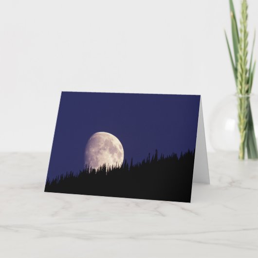 Moon & Forest | Glacier National Park Montana カード (正面)