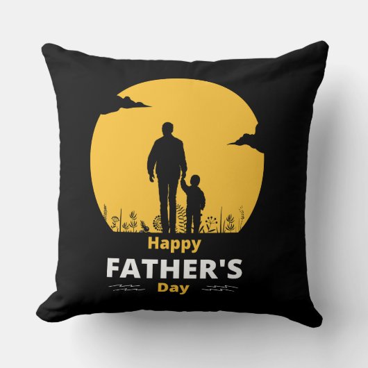 Moon Glow Father Son Grassy Walk クッション (正面)