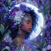 Moon Goddess Black Fantasy Art Black Queen ポスター