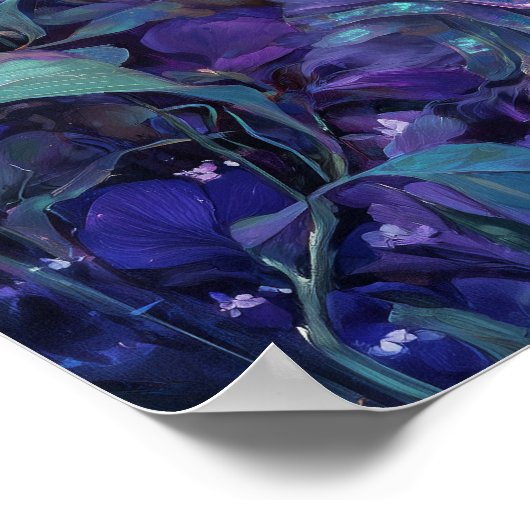 Moon Goddess Black Fantasy Art Black Queen ポスター (角)