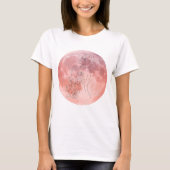 Moon Goddess Celestial Art – Soft Feminine Energy Tシャツ (正面)