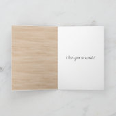 Moon Gold Stars I love you to the moon & back カード (内部)