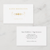 Moon Hands Yoga  Reiki Wellness Visitenkarte 名刺 (正面/裏面)