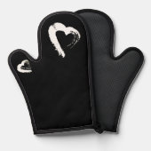 Moon Heart Oven Mitt 鍋つかみ (正面/裏面)