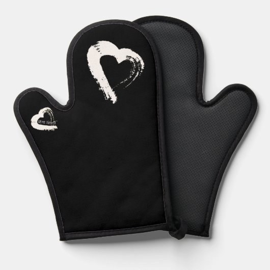 Moon Heart Oven Mitt 鍋つかみ (正面/裏面)