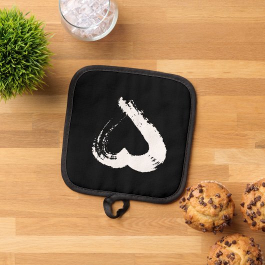 Moon Heart Pot Holder 鍋敷き (トップダウン)