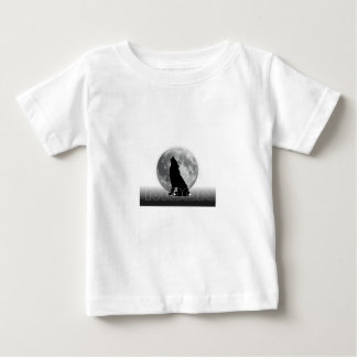 Moon Howl – Mystical Wolf Silhouette GraphiT-Shirt ベビーTシャツ
