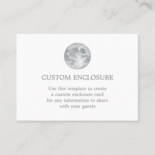 Moon Information Enclosureカード 名刺 (正面)