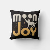 MOON JOY ミニマリストの未来猫と月 クッション (正面)