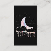 Moon Kawaii Crescent Witchy Pastel Goth 名刺 (正面)