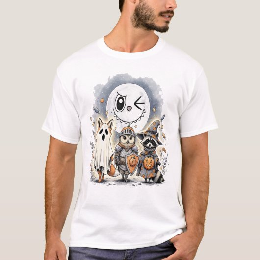 Moon Knight Raccoon Halloween Tシャツ (正面)