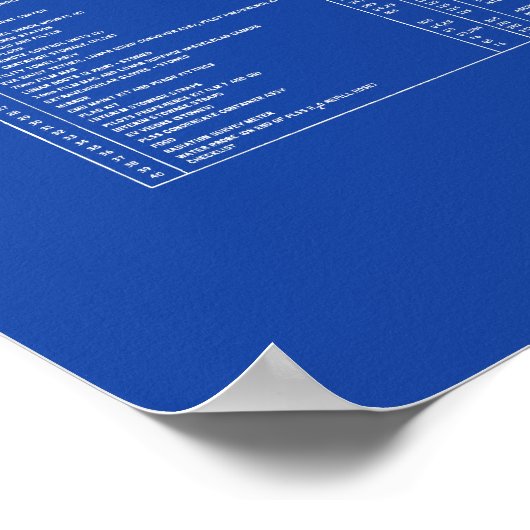 Moon Lander Lunar Module(LM)の設計図 ポスター (角)