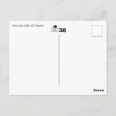 Moon Lander Lunar Module(LM)の設計図 ポストカード (裏面)