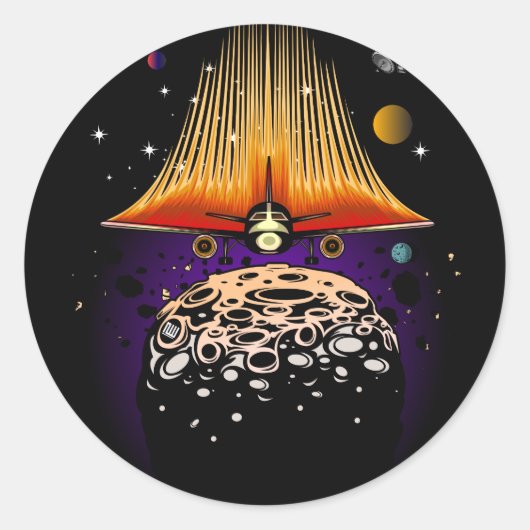 Moon Landing  ラウンドシール (正面)