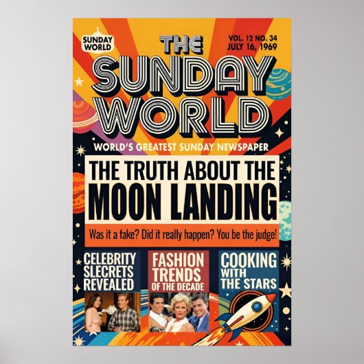 Moon Landing, 1969, ポスター (正面)