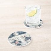 Moon Landing - Astronaut & American Flag コースター (側面)