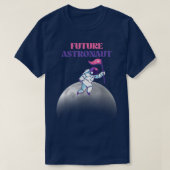 Moon Landing Junior Astronaut Outer Space Future A Tシャツ (デザイン正面)