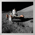 moon landing vehicle astronaut space ポスター<br><div class="desc">moon landing vehicle astronaut space</div>