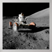 moon landing vehicle astronaut space ポスター (正面)